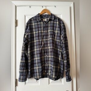 Marine Layer Organic Cotton Flannel Men's Size XL - Plaid Button-Down